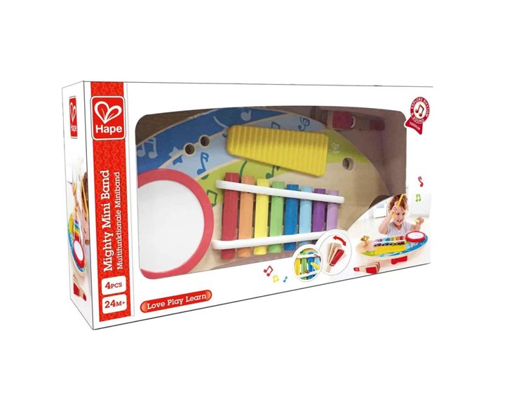 Hape Early Melodies Ξύλινο Music Station 5 Σε 1 (E0612)