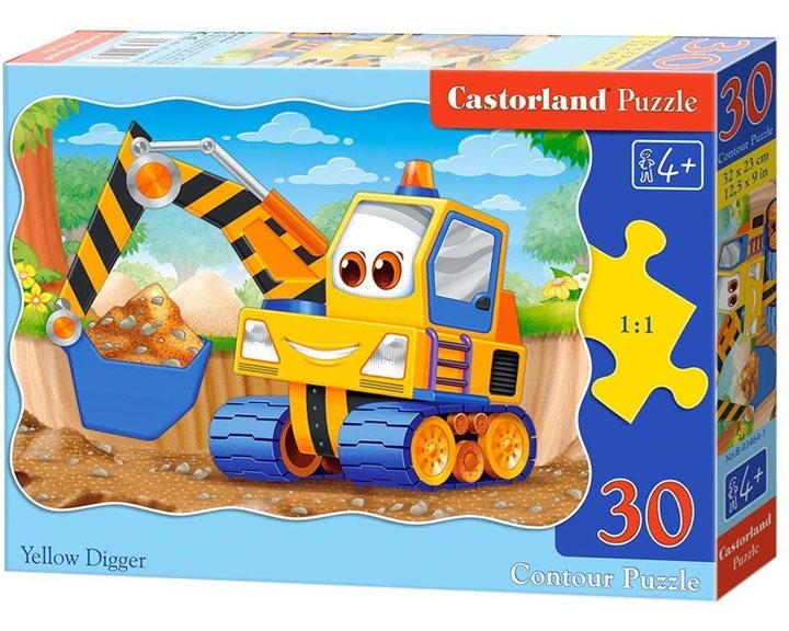 Παζλ Castorland 30 τμχ. Yellow Digger 32x23cm B-03464-1