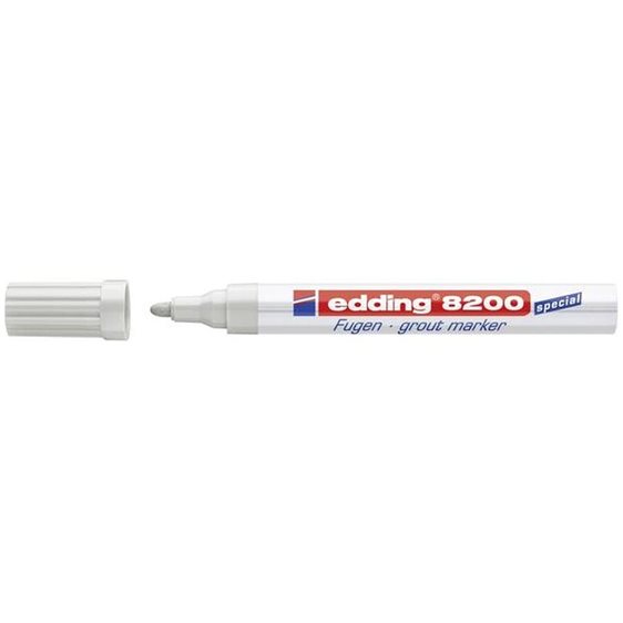 Μαρκαδόρος Edding 8200 Ενεξίτηλος 2-4mm (Δαπέδων - Πλακιδίων) Ασημί