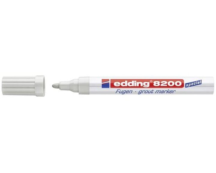 Μαρκαδόρος Edding 8200 Ενεξίτηλος 2-4mm (Δαπέδων - Πλακιδίων) Ασημί