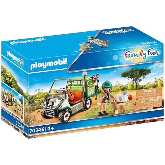 Playmobil Κτηνίατρος με όχημα Ζωολογικού Κήπου 70346