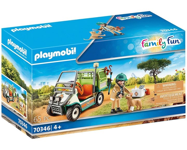 Playmobil Κτηνίατρος με όχημα Ζωολογικού Κήπου 70346