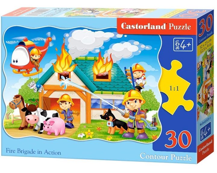 Παζλ Castorland 30 τμχ. Fire Brigade in Action 32x23cm B-03525-1