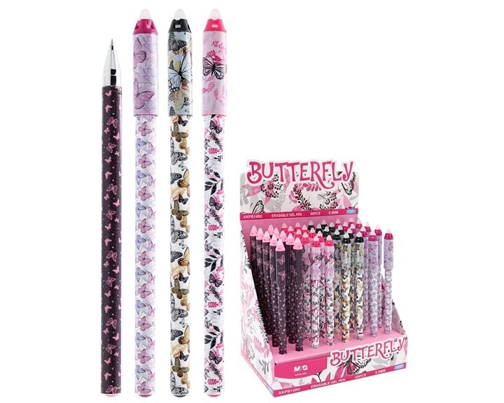 Στυλό M&G Erase Gel 0.5mm Μπλε Butterfly AKPB14R0