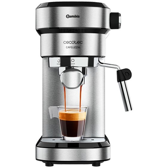 Cecotec Cafelizzia 790 Steel Pro Μηχανή Espresso 1350W Πίεσης 20bar Ασημί (CEC01584) (CEC-01584)