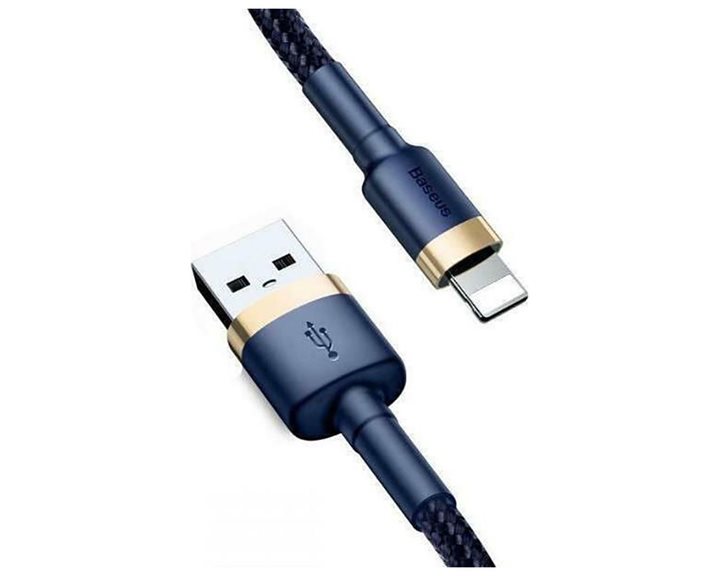 Baseus Cafule Braided USB to Lightning Cable Μπλε 2m (CALKLF-CV3) (BASCALKLF-CV3)