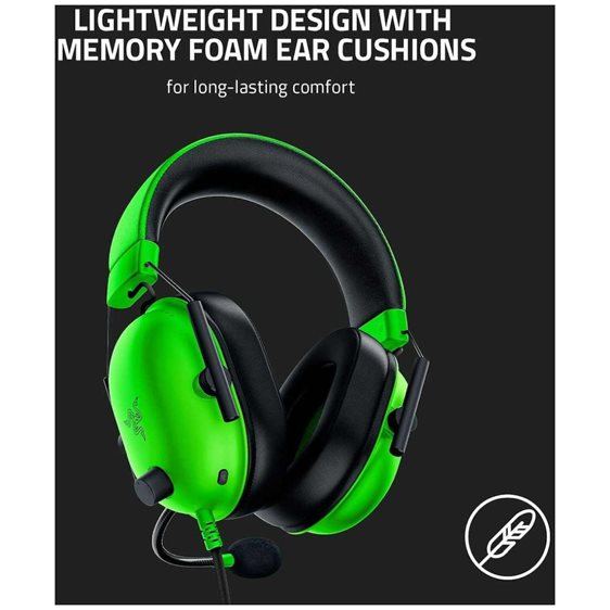 Razer BLACKSHARK V2 X GREEN Gaming Headset - 7.1 - PC/PS4/PS5