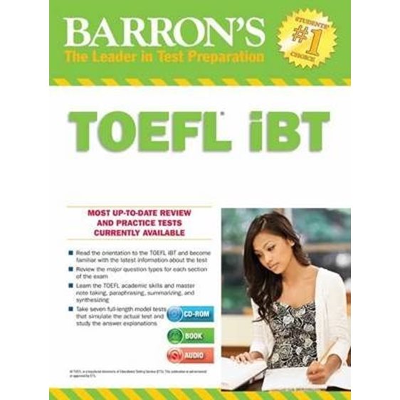 BARRON'S TOEFL IBT (+ MP3 PACK + CD-ROM) 15TH ED
