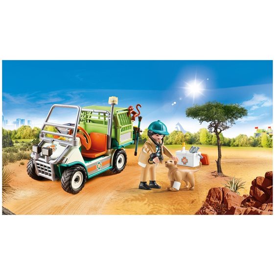 Playmobil Κτηνίατρος με όχημα Ζωολογικού Κήπου 70346