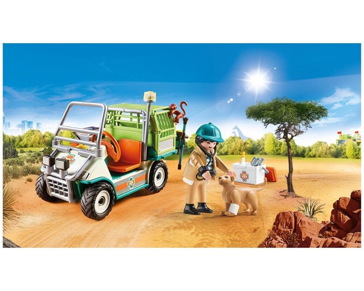 Playmobil Κτηνίατρος με όχημα Ζωολογικού Κήπου 70346