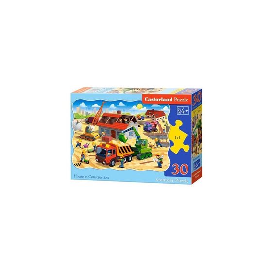 Παζλ Castorland 30 τμχ. House in Construction 32x23cm B-03686-1