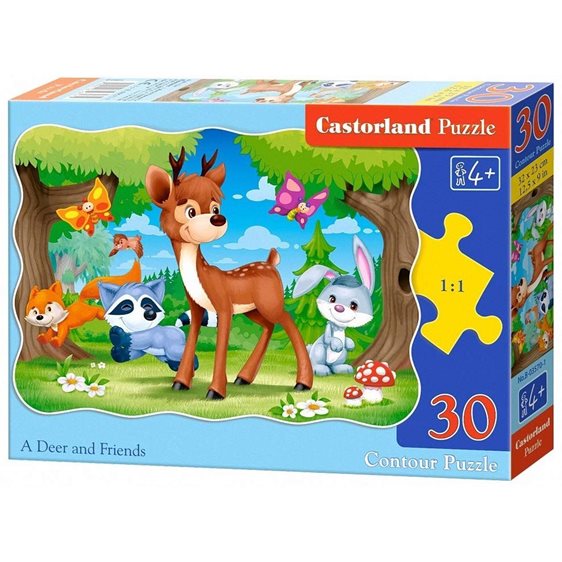 Παζλ Castorland 30 τμχ. A Deer and Friends 32x23cm B-03570-1