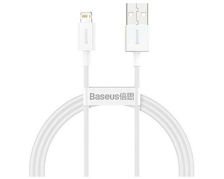 Baseus Superior Series USB to Lightning Cable Λευκό 0.25m (CALYS-02) (BASCALYS-02)