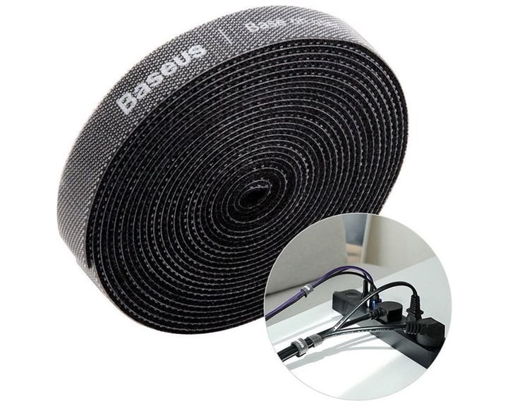 Baseus Rainbow Circle Velcro Straps Δεματικά Καλωδίων Μαύρο 3m 1τμχ (ACMGT-F01) (BASACMGTF01)