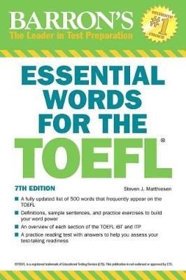 BARRON'S ESSENTIAL WORDS FOR THE TOEFL 7TH ED