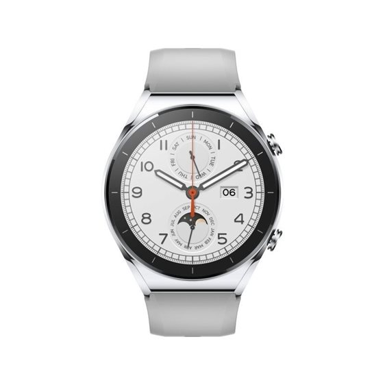 Xiaomi Watch S1 Stainless Steel 46mm Αδιάβροχο με Παλμογράφο (Silver / Brown Leather Strap) (BHR5560GL) (XIABHR5560GL)