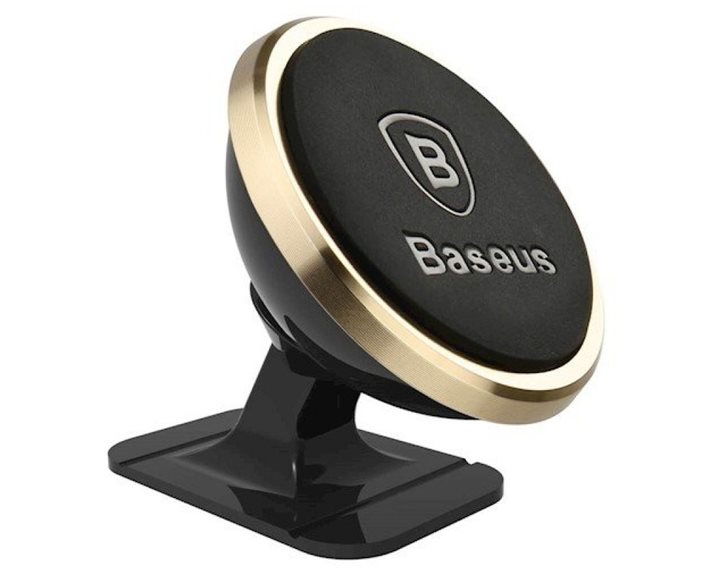 Baseus Car Mount 360-degree Magnetic Mount Holder (Paste type) Luxury Gold (SUGENT-NT0V) (BASSUGENT-NT0V)