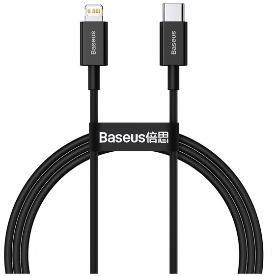 Baseus Type-C - Lightning Superior Series fast charging data cable PD 20W 1m Black (CATLYS-A01) (BASCATLYS-A01)