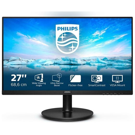 Philips V Line 271V8L/00 LED display 68.6 cm (27") 1920 x 1080 pixels Full HD Black 271V8L/00