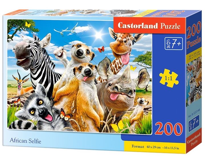 Παζλ Castorland 200τμχ. African Selfie 40x29cm B-222148