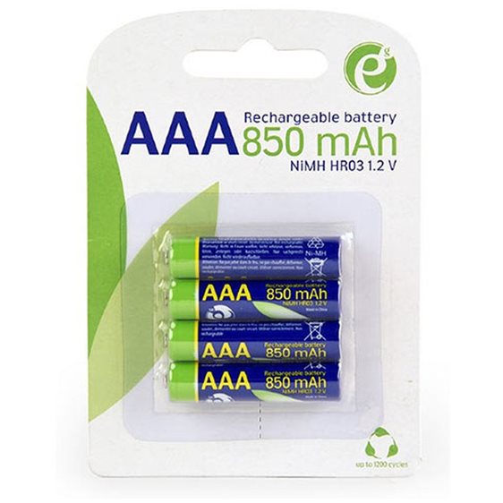 ENERGENIE READY TO USE RECHEARGEABLE BATTERIES AAA 850MAH 4PCS/PACK