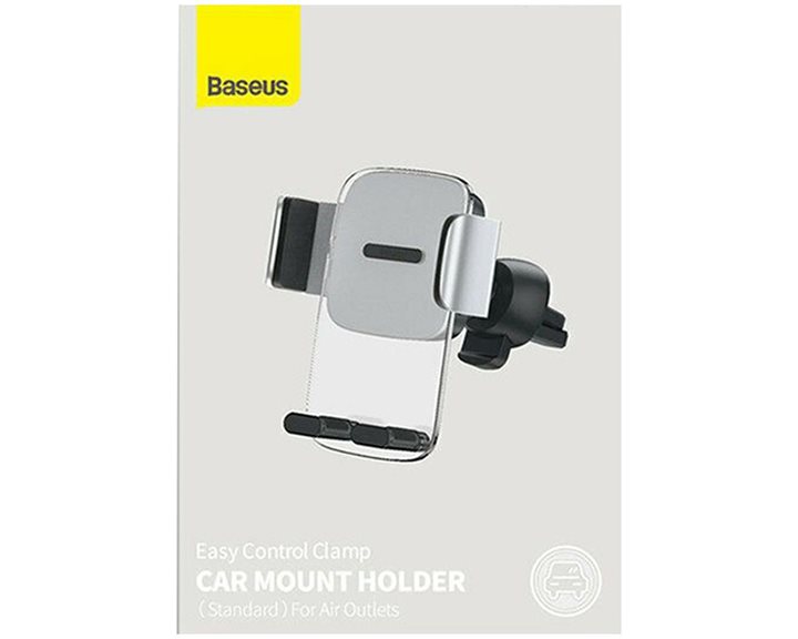 Baseus Car Mount Gravity 2-in-1 Air Outlet and Dashboard Easy Control Clamp 4,7-6,7 inch Black (SUYK000001) (BASSUYK000001)
