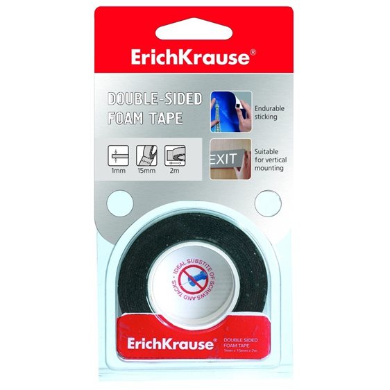 Ταινία Erichkruse Αφρώδης Διπλής Οψης 1mmX15mmX2m Λευκή 19448