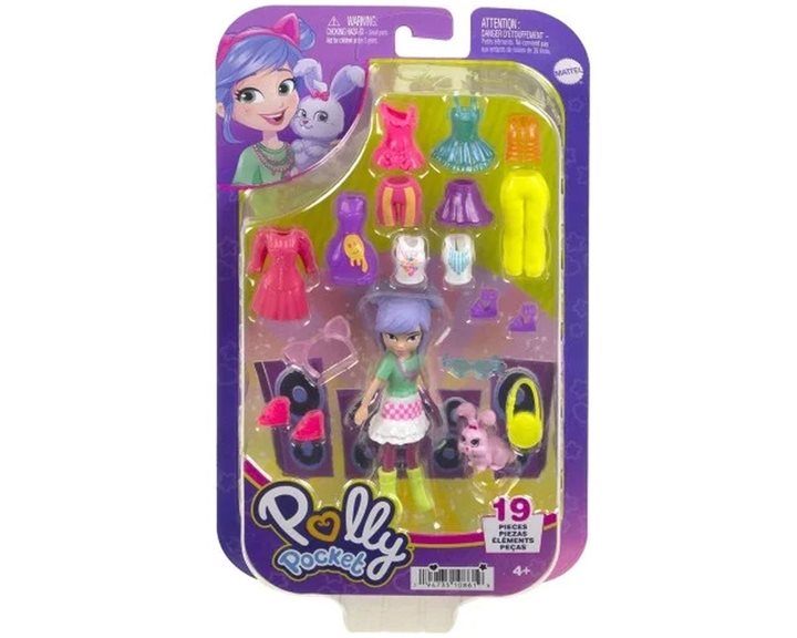 Mattel Polly - Νεα Κουκλα Με Μοδες Μεσαιο Pack Πρωινή Βόλτα