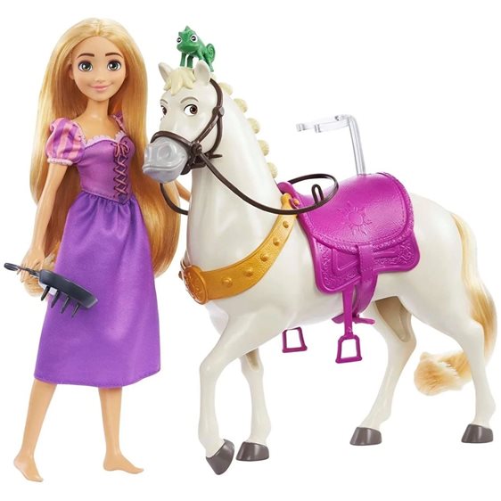 Mattel Disney Princess Toys, Rapunzel και Maximus Άλογο