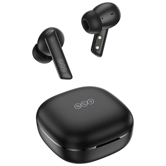 QCY HT05 Melobuds ANC TWS BLACK Dual Driver 6-mic noise cancel. True Wireless Earbuds - 10mm drivers