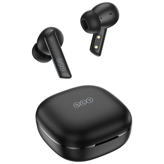 QCY HT05 Melobuds ANC TWS Black Dual Driver 6-Mic Noise Cancel. True Wireless Earbuds - 10mm Drivers