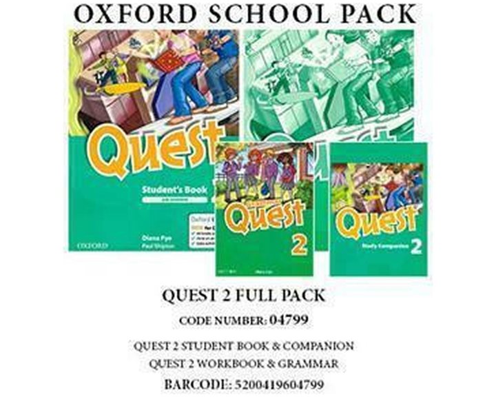 Quest 2 Full Pack (sb +wb + Grammar +companion)- 04799