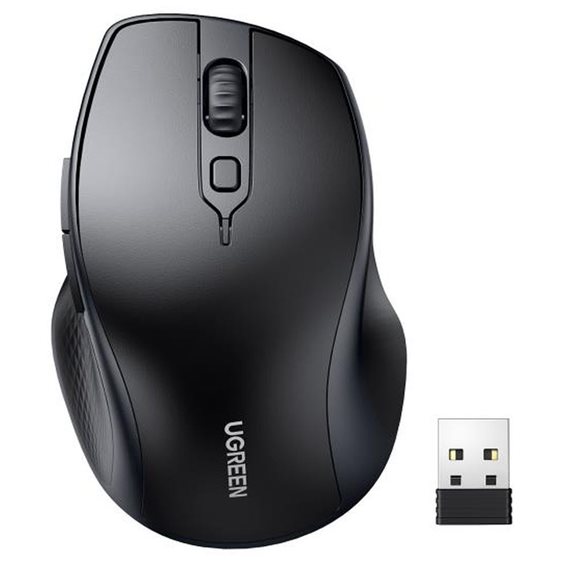 Mouse Wireless 2.4 GHz & Bluetooth UGREEN MU101 Black 90395