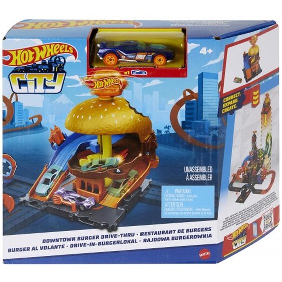 Mattel Hot Wheels Πιστες City Burger Drive-Thru HDR26