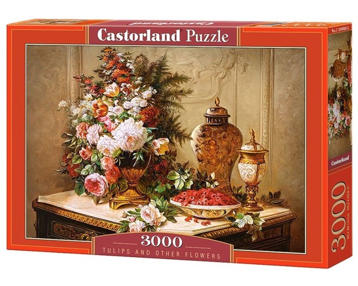 Παζλ Castorland 3000τεμ. Tulips and Other Flowers C-300488-2