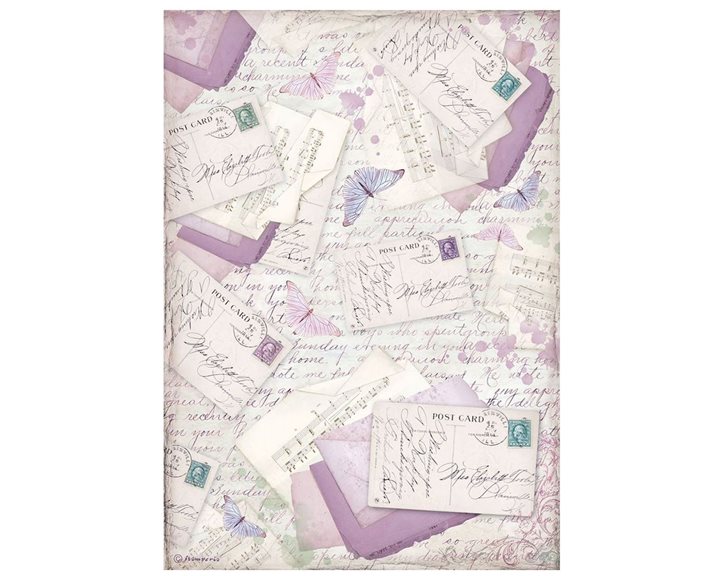 Ριζόχαρτο Decoupage Stamperia A4 Provence letters
