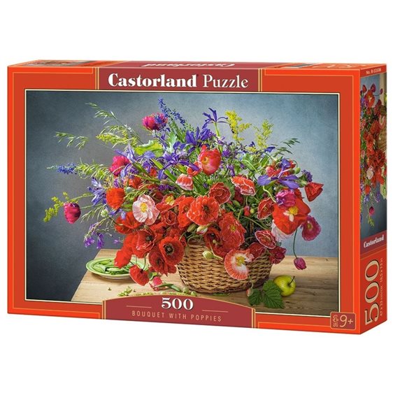 Πάζλ Castorland 500τεμ Bouquet With Poppies B-53506