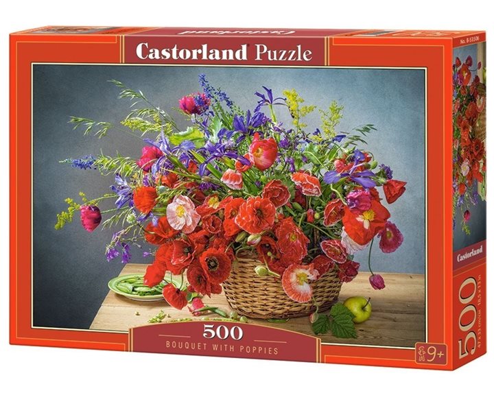 Πάζλ Castorland 500τεμ Bouquet With Poppies B-53506