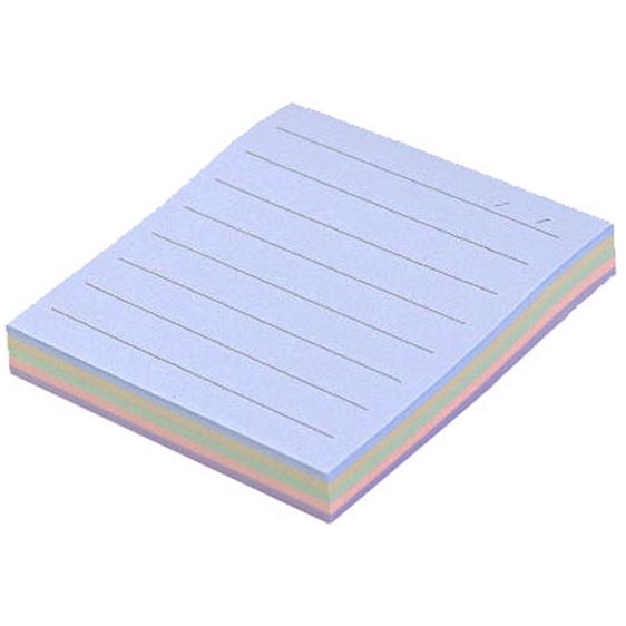Αυτοκόλλητες Σημειώσεις 76x76mm 5 Χρωμάτων 100φ YS-506
