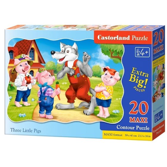 Παζλ Castorland 20 Maxi Three Little Pigs C-02399-1