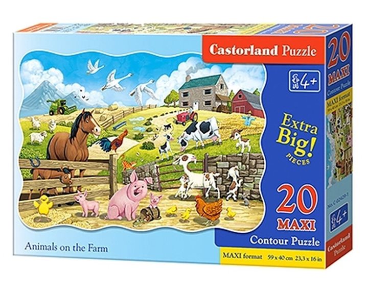 Παζλ Castorland 20 Maxi Animals On The Farm C-02429-1