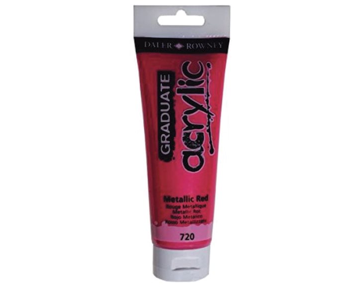 Ακρυλικό Χρώμα Graduate 120ml 720 Metallic Red