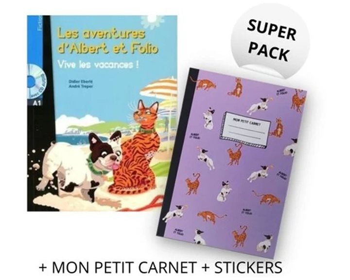 Super Pack Albert Et Folio Vive Les Vacances! (+ Mon Petit Carnet + Stickers)