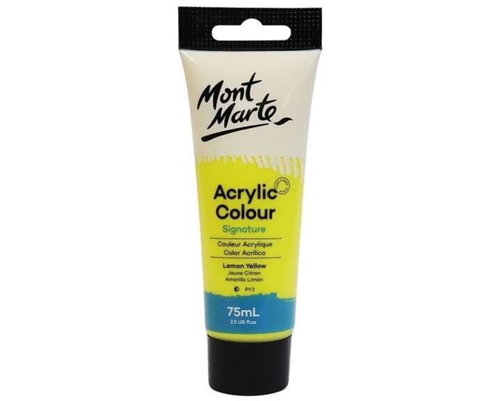 Ακρυλικό Mont Marte 75ml Studio Acrylic 02 Lemon Yellow