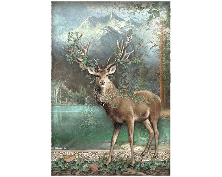 Stamperia Ριζόχαρτο Decoupage A4 Magic Forest Deer