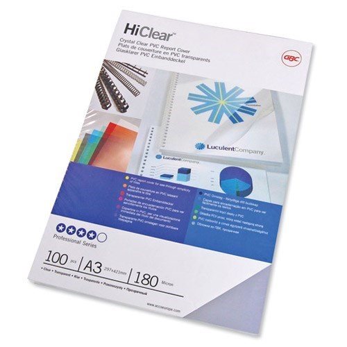 ΖΕΛΑΤΙΝΑ ΒΙΒΛΙΟΔΕΣΙΑΣ A3 REXEL 180mic 100τεμ.