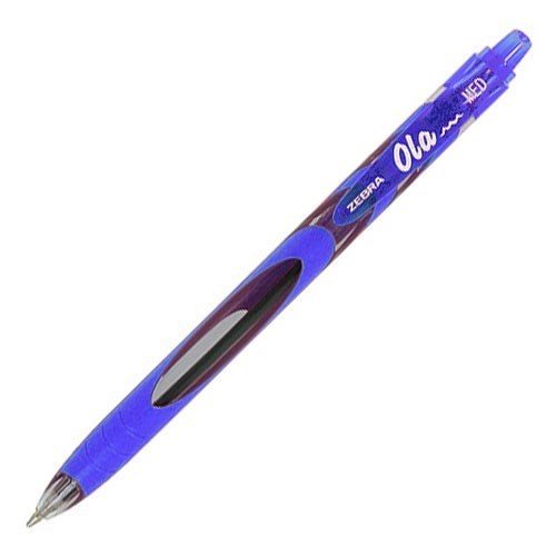 Στυλό Zebra Ola Smooth Ballpoint με Κουμπί Medium 1.0mm Κόκκινο