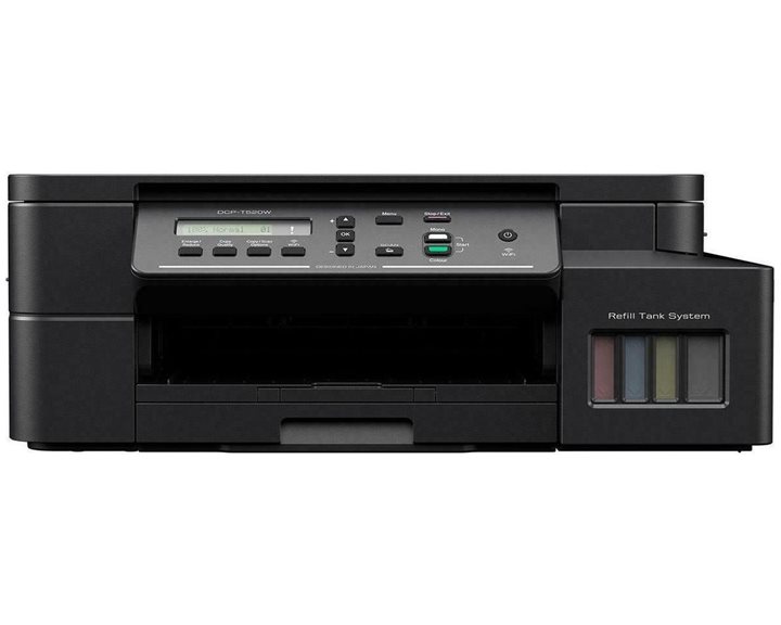 BROTHER MFP INKTANK COLOR DCP-T520W, P/C/S, A4, 17ipm mono & 9,5ipm colour, 6000x1200 dpi, 128MB, 2.500P/M, USB/WIRELESS, 1YW. DCP-T520W