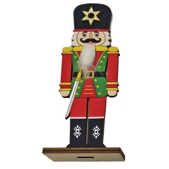 Κρεμαστό Στολίδι Καρυοθραύστης 12χ4cm Xmasfest 1132960