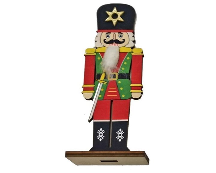 Κρεμαστό Στολίδι Καρυοθραύστης 12χ4cm Xmasfest 1132960